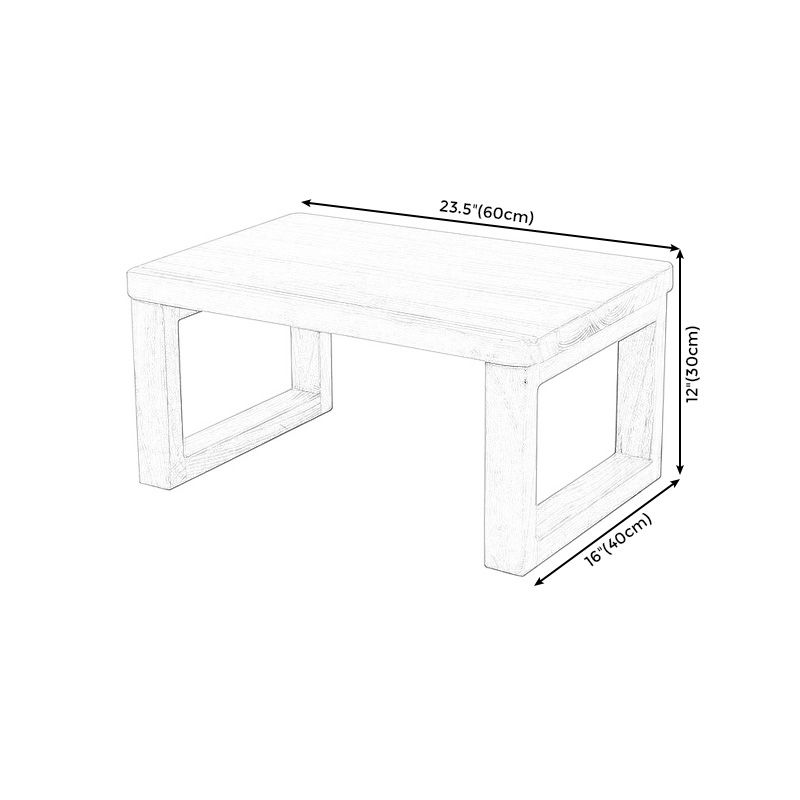 Modern Style Wooden Base Top Rectangular Coffee Table for Apartment Clearhalo 'Coffee & Accent Tables' 'Coffee Tables' 'coffee_tables' 'furn' 'furn_coffee_tables' 'Furniture' 'furniture_coffee_tables' 'Living Room Furniture' 1200x1200_350166b8-1411-447d-a596-098c3eeea3de