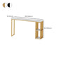 Table de barre rectangulaire de style moderne, table en pierre stockable pour le salon
