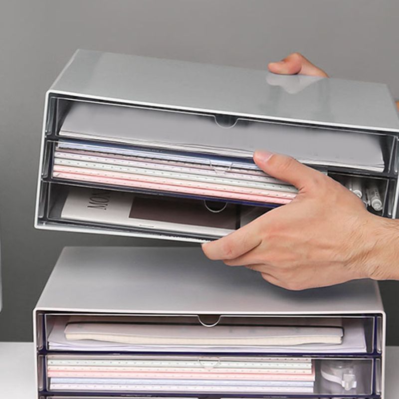 ACRYLIC ACRílico moderno con 3 cajones Archivo para el hogar u oficina