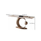Glam Rectangle Accent Table Stone Console Sofa Table for Hall Clearhalo 'Console Tables' 'console_tables' 'Entry & Mudroom Furniture' 'furn' 'furn_console_tables' 'Furniture' 1200x1200_3502d342-61a5-40b7-86b0-d86cd41df5cc