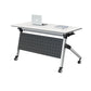 Contemporary Office Desk with Wheels White Manufactured Wood Rectangular Desk Clearhalo 'furn' 'furn_office_desk' 'Furniture' 'Office Desks' 'Office Furniture' 'office_desk' 1200x1200_3502d363-0c6a-4be3-9a85-36648faca409