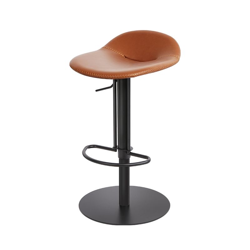 Indoor Metal Legs Bar Stool Saddle Seat Bar Stool with Swivel