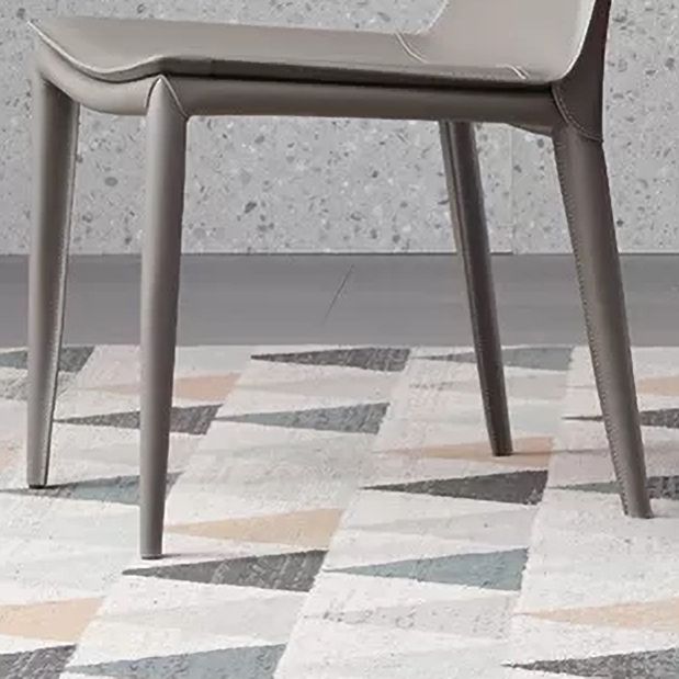 Contemporary Style Chair Kitchen Armless Chair with Metal Legs Clearhalo 'Dining Chairs' 'Dining Tables & Seating' 'dining_chair' 'Furniture' 'furniture_dining_chair' 'Kitchen & Dining Furniture' 1200x1200_35047894-3aea-4921-aa39-0039c74d23d4