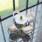 Glam Sintered Stone Dining Table Set 1/2/3/4/5 Pieces Dining Set for Home Use Clearhalo 'Dining Room Sets' 'Dining Tables & Seating' 'dining_room_set' 'furn' 'furn_dining_room_set' 'Furniture' 'Kitchen & Dining Furniture' 1200x1200_3505e187-af8a-4674-9e66-714b749ae2cd
