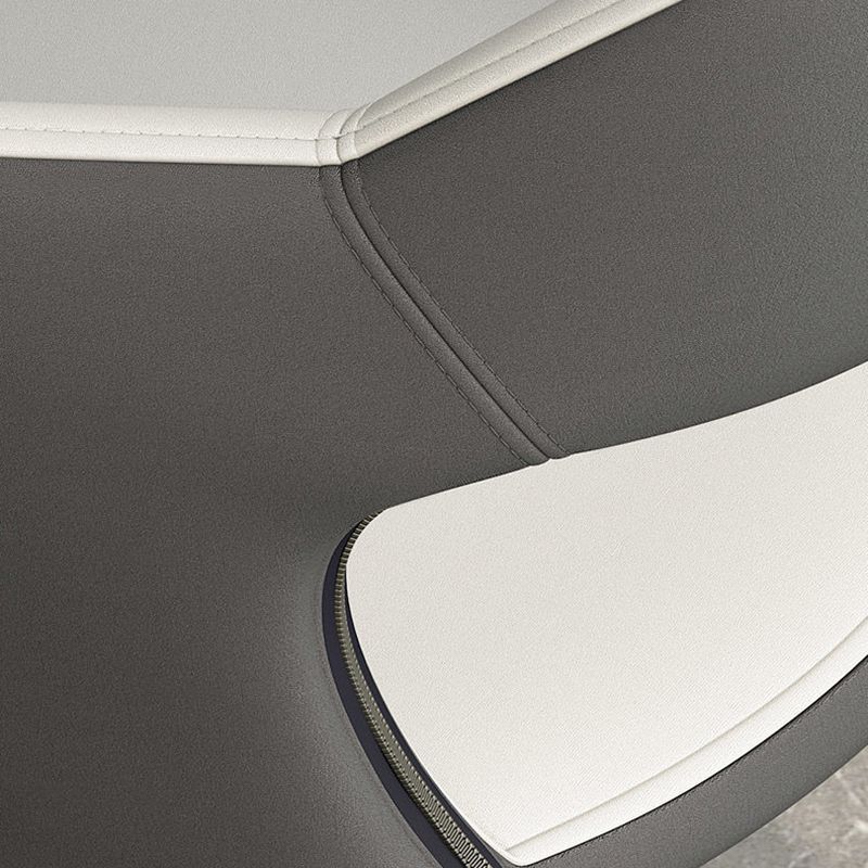 Metal Contemporary Dining Chair with Arms Matte Finish Open Back Dining Side Chair Clearhalo 'Dining Chairs' 'Dining Tables & Seating' 'dining_chair' 'furn' 'furn_dining_chair' 'Furniture' 'furniture_dining_chair' 'Kitchen & Dining Furniture' 1200x1200_3507f44c-bc78-457d-a828-91096a425f8f