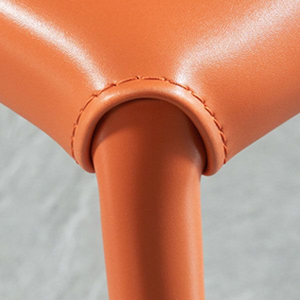 Metal Indoor Upholstered Side Chair Matte Finish Faux Leather Solid Back Dining Chair Clearhalo 'Dining Chairs' 'Dining Tables & Seating' 'dining_chair' 'furn' 'furn_dining_chair' 'Furniture' 'Kitchen & Dining Furniture' 1200x1200_350bc0e4-dc2c-4911-823e-e057d54758be