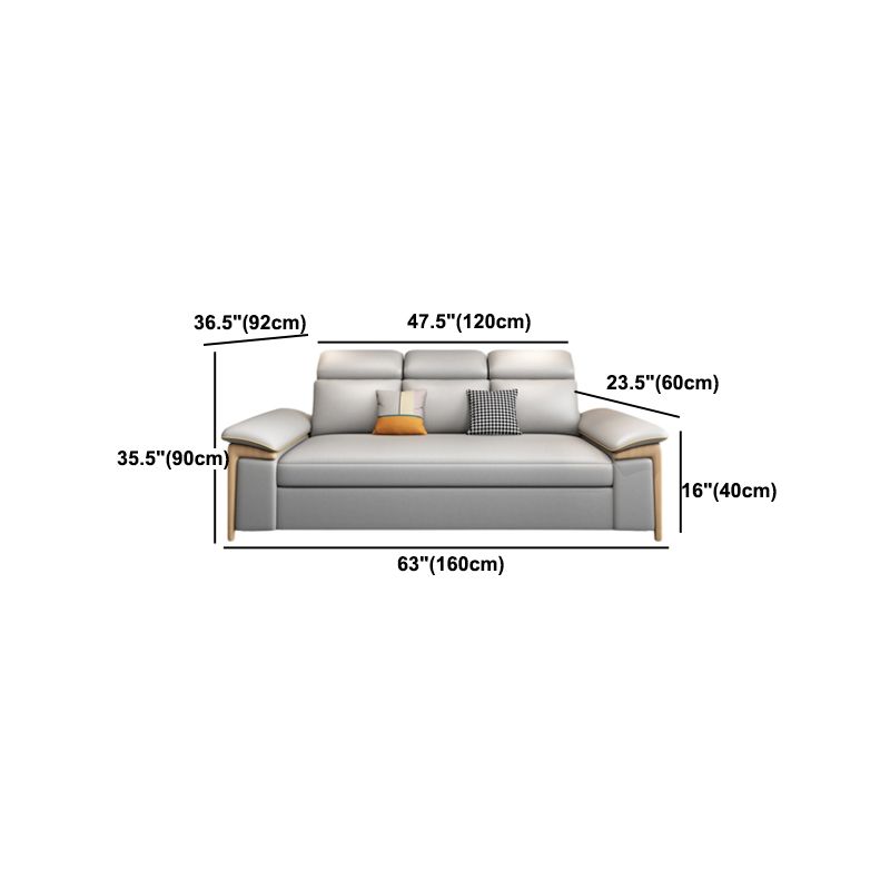 フェイクレザー染色抵抗性の現代ベッドの灰色のセッピー