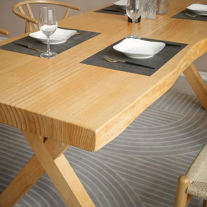 Modern 1/4/5 Pieces Dining Set Rectangle Pine Wood Dining Table for Dining Room Kitchen Clearhalo 'Dining Room Sets' 'Dining Tables & Seating' 'dining_room_set' 'furn' 'furn_dining_room_set' 'Furniture' 'Kitchen & Dining Furniture' 1200x1200_350c3e78-3fb9-41b0-ba79-ccb83e2e75da