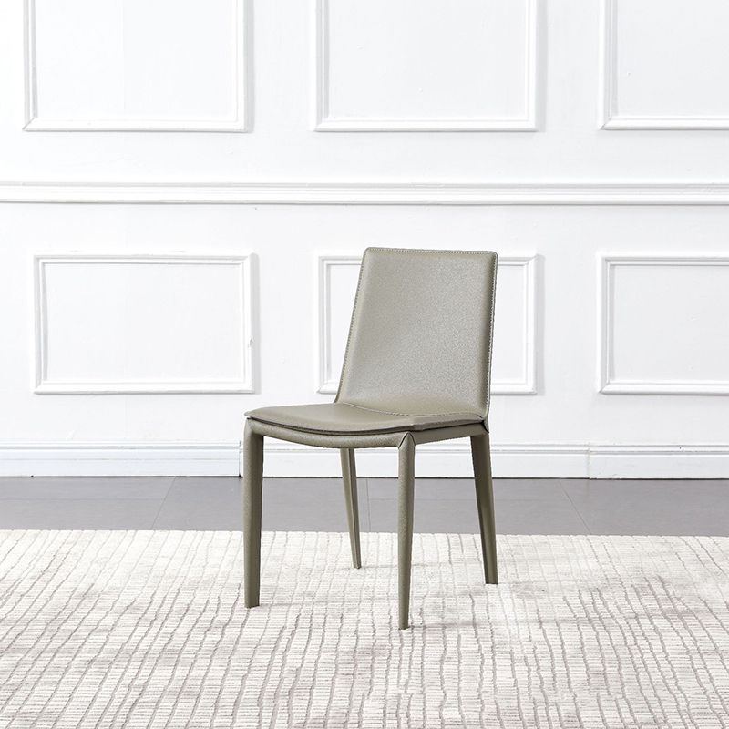 Silla de comedor de comedor de metal de estilo moderno para uso en el hogar