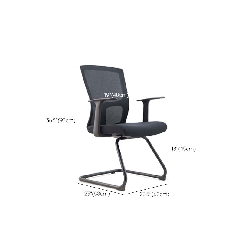 Silla de microfibra contemporánea Task Mid-Back Silla de escritorio para oficina