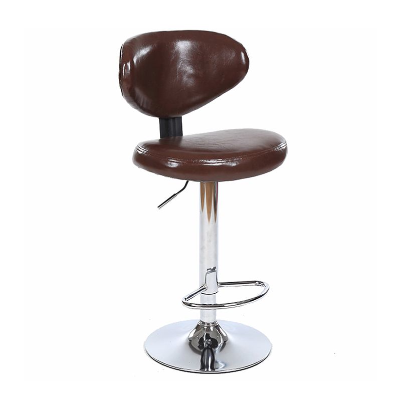 Scandinavian Adjustable Height Leather Counter Stools Swivel Silver Low Back Bar Stools Clearhalo 'Bar Furniture' 'Bar Stools' 'bar_stools' 'furn' 'furn_bar_stools' 'furniture_bar_stools' 'Kitchen & Dining Furniture' 'kitchen&dining_furn' 'kitchen' 'kitchen_furn' Furniture' 1200x1200_35102ec6-e740-48eb-922c-bc996adbd4a7