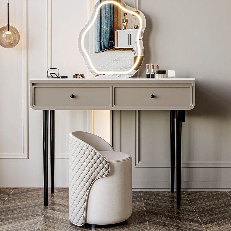 Glam Slate Top Vanity Dressing Table Solid Wood Vanity Desk with Drawers Clearhalo 'Bedroom Furniture' 'furn' 'furn_makeup_vanities' 'Furniture' 'Makeup Vanities' 'makeup_vanities' 1200x1200_35133eff-f3ba-4ba1-8e28-8865fa29d44c
