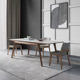 Modern Style Rectangle Table Sintered Stone Table with Wooden Legs for Home Use Clearhalo 'Dining Tables & Seating' 'Dining Tables' 'dining_table' 'furn' 'furn_dining_table' 'Furniture' 'Kitchen & Dining Furniture' 1200x1200_3513a917-150c-4029-92da-4eb33b818ca3
