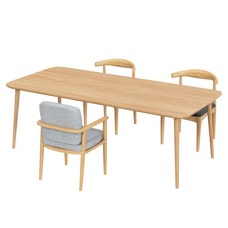 Contemporary Solid Wood Writing Desk Curved Natural Office Desk Clearhalo 'furn' 'furn_office_desk' 'Furniture' 'Office Desks' 'Office Furniture' 'office_desk' 1200x1200_3514105d-78cd-4aca-a009-76ad70731834
