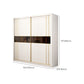 White Wardrobe Closet Engineered Wood Wardrobe Armoire with Garment Rod