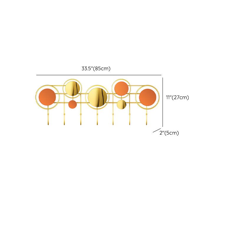 Contemporary Stainless Steel Coat Hanger Wall Mounted Orange Coat Rack Clearhalo 'Entry & Mudroom Furniture' 'furn' 'furn_hall_tree_coat_racks' 'Furniture' 'Hall Trees & Coat Racks' 'hall_tree_coat_racks' 1200x1200_351719fc-7f34-4763-95a9-291af2a019e5