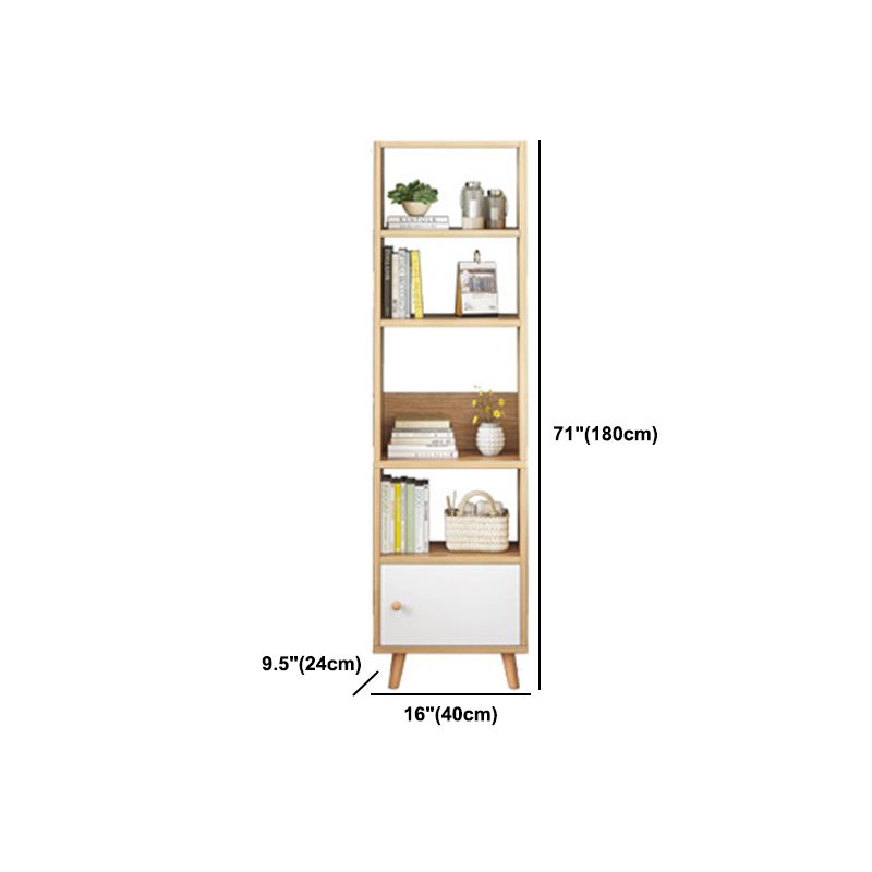 Engineered Wood Standard Bookshelf Matte Finish Shelf Bookcase with Doors Clearhalo 'Bookcases' 'furn' 'furn_bookcases' 'Furniture' 'Office Furniture' 1200x1200_35179789-8d0b-40ef-9546-02ec69531302