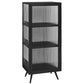Glass Door Iron Sideboard Modern Server Cabinet with Storage for Kitchen Clearhalo 'buffet_sideboard' 'Buffets & Sideboards' 'furn' 'furn_buffet_sideboard' 'Furniture' 'Kitchen & Dining Furniture' 1200x1200_35189758-c5ee-4c61-bf4c-4bb0a6e93e0b