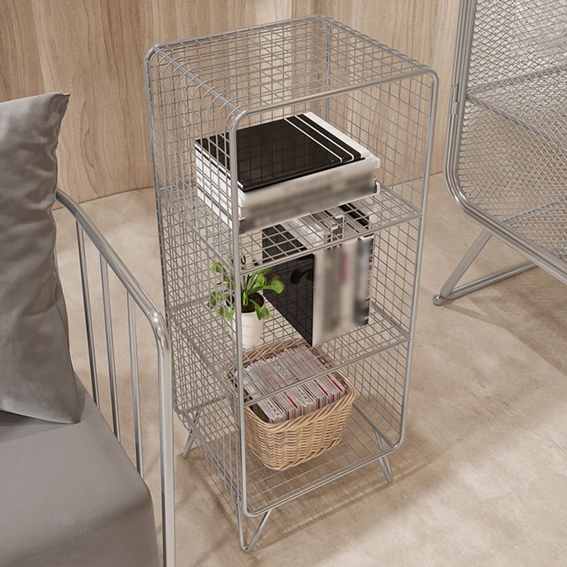 Industrial Standard Bookcase Contemporary Metal Closed Back Bookcase Clearhalo 'Bookcases' 'furn' 'furn_bookcases' 'Furniture' 'furniture_bookcases' 'kitchen' 'kitchen_bookcases' 'Living Room Furniture' 'Office Furniture' 1200x1200_351bcdb2-714d-41c2-a85a-4d72bfc1d485