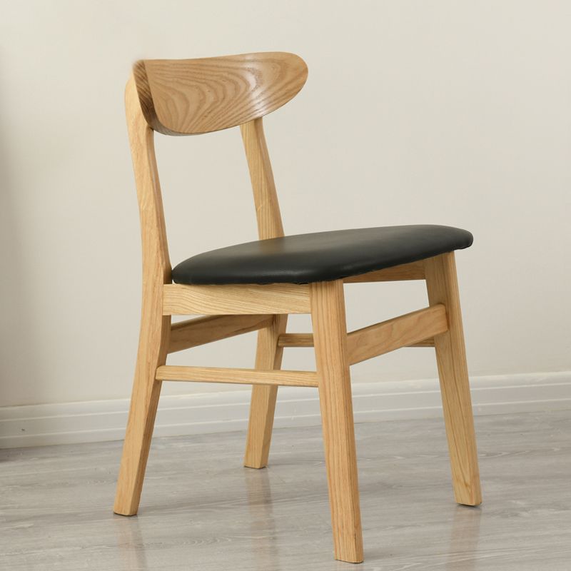 Minimalist Open Back Dining Side Chair Wooden Legs Armless Side Chairs for Kitchen Clearhalo ' kitchen&dining_furn' 'Dining Chairs' 'Dining Tables & Seating' 'dining_chair' 'furn' 'furn_dining_chair' 'Furniture' 'furniture_dining_chair' 'Kitchen & Dining Furniture' 'kitchen' 1200x1200_351e7dfe-49c4-41bd-b6ad-81ead3291f5a