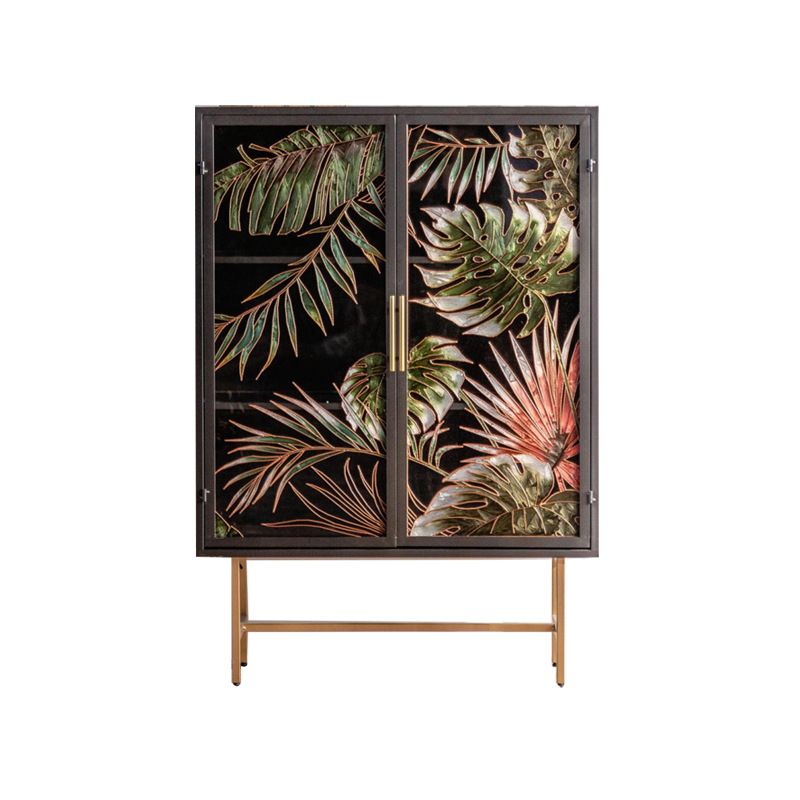 Iron 2/4 - Door Accent Cabinet Industrial Accent Cabinet with Wood Accents Clearhalo 'Cabinets & Chests' 'cabinets_chests' 'furn' 'furn_cabinets_chests' 'Furniture' 'Living Room Furniture' 1200x1200_351e9698-15ad-47aa-934f-2c9a3cf075d8