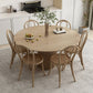 Round Dining Table Set 1/2/4/7 Pcs Solid Wood Dining Table and Chairs Clearhalo 'Dining Room Sets' 'Dining Tables & Seating' 'dining_room_set' 'furn' 'furn_dining_room_set' 'Furniture' 'Kitchen & Dining Furniture' 1200x1200_3522d3e2-7b07-4c32-8583-f510a88cf1b7