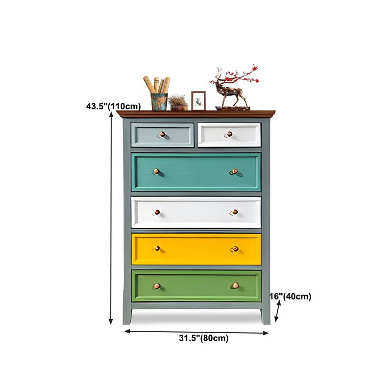 Style de rangement gris traditionnel coffre en bois commode coffre pour chambre à coucher