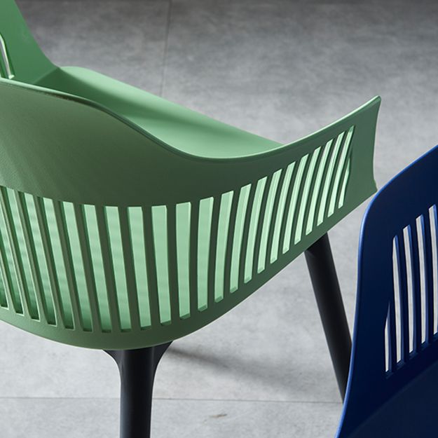 Plastic Scandinavian Dining Kitchen Room Chair Slat Back Arm Chair Clearhalo ' kitchen&dining_furn' 'Dining Chairs' 'Dining Tables & Seating' 'dining_chair' 'furn' 'furn_dining_chair' 'Furniture' 'furniture_dining_chair' 'Kitchen & Dining Furniture' 'kitchen' 1200x1200_35242c43-8956-475b-b03e-9af7e50d71c2