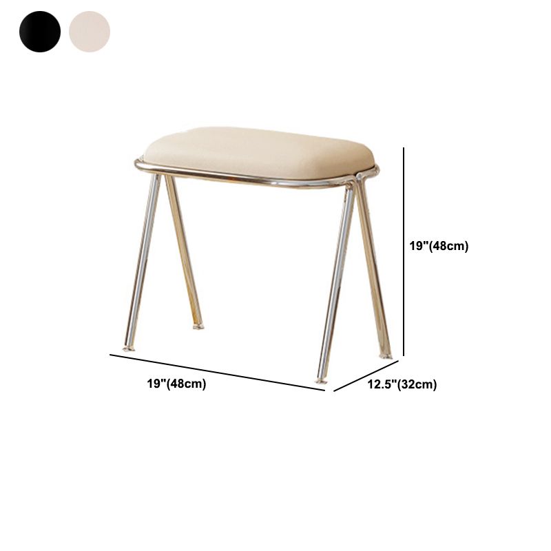 Ontwikkelde houten ijdelheid en ontlasting in zwart/beige kaptafel