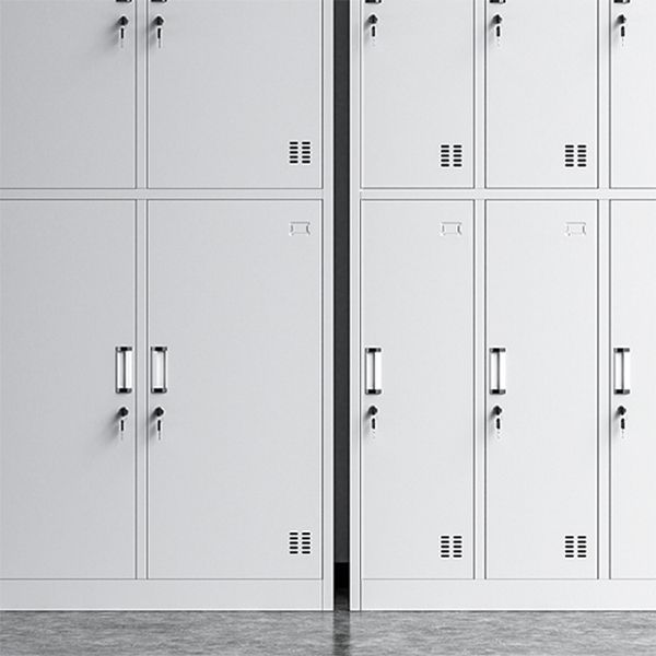 Witte stalen garderobe kast eigentijds scharnierende garderobe kast