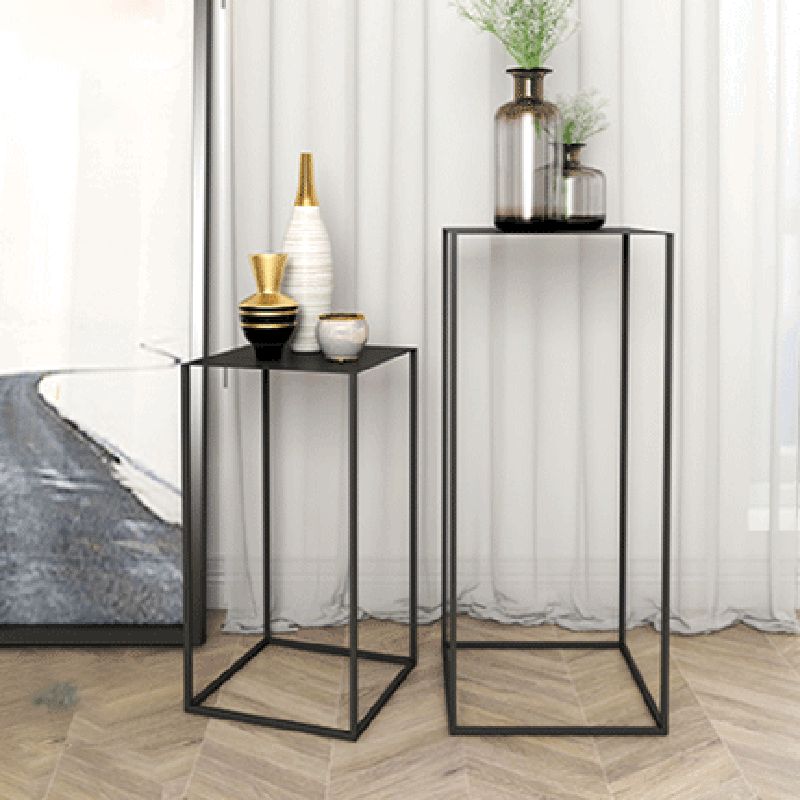 Contemporary Square Iron Side Table Simple Frame Sofa Side Table