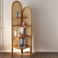 Contemporary Wooden Bookshelf Corner 4 Shelves Closed Back Bookcase Clearhalo 'Bookcases' 'furn' 'furn_bookcases' 'Furniture' 'Office Furniture' 1200x1200_3527a0d3-b414-448d-aaed-77f6e7cf3430
