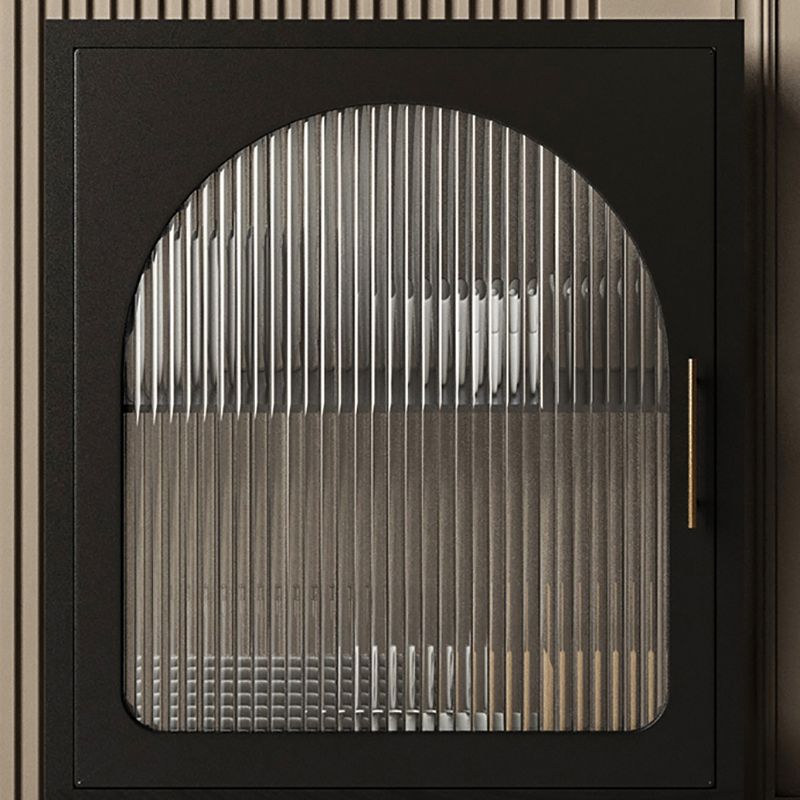 Servidor de marco de metal de estar servidor de comedor de puertas de vidrio de cocina