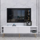 Console multimediale per TV in legno Console multimediale moderna Supporto TV per soggiorno