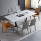Contemporary Leather Armless Dining Chair Metal Dining Room Chairs Clearhalo ' kitchen&dining_furn' 'Dining Chairs' 'Dining Tables & Seating' 'dining_chair' 'furn' 'furn_dining_chair' 'Furniture' 'furniture_dining_chair' 'Kitchen & Dining Furniture' 'kitchen' 1200x1200_352cb3cb-7b50-4369-8e34-513ca5dbb931