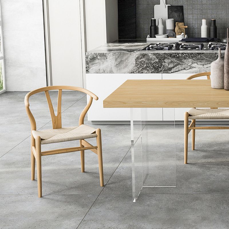 Solid Wood Dining Table Modern Rectangle Dining Table with Acrylic Base Clearhalo ' dining_table' 'Dining Tables & Seating' 'Dining Tables' 'furn' 'furn_dining_table' 'Furniture' 'furniture_dining_table' 'Kitchen & Dining Furniture' 'kitchen&dining_furn' 'kitchen' 'kitchen_dining_table' 1200x1200_352ceaea-dc70-436a-9143-048ca7695ceb