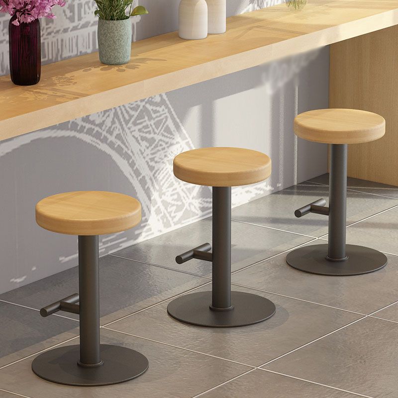 Contemporary Footrest Backless Barstool Matte Finish Home Stool Clearhalo 'Bar Furniture' 'Bar Stools' 'bar_stools' 'furn' 'furn_bar_stools' 'Furniture' 'furniture_bar_stools' 'Kitchen & Dining Furniture' 1200x1200_352f2b37-d09a-4ff5-8926-3dfad9883b0c