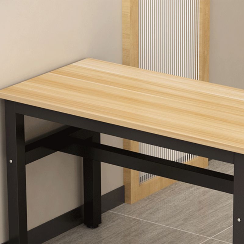 Industrial Restaurant Rectangle Legs Dining Table and Dining Chairs Clearhalo 'Dining Room Sets' 'Dining Tables & Seating' 'dining_room_set' 'furn' 'furn_dining_room_set' 'Furniture' 'Kitchen & Dining Furniture' 1200x1200_352fd1a7-c44c-4b57-aee0-51099737dbbf