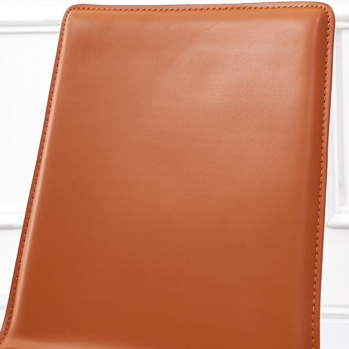 Modern Style Leather Dining Armless Chair Metal Side Chair for Home Use Clearhalo 'Dining Chairs' 'Dining Tables & Seating' 'dining_chair' 'furn' 'furn_dining_chair' 'Furniture' 'Kitchen & Dining Furniture' 1200x1200_35305fc2-8ad5-48fc-ac79-adec745f8ef1