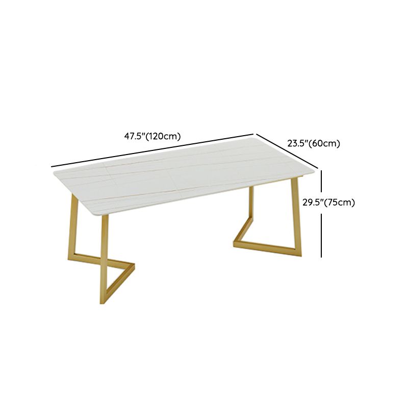 Hochglänzender weißer Esstisch Set 1/4/5/7 Stücke Glam