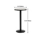 Industrial Gray Bar Table Faux Marble White 21.6" Round Top Bistro Table for Cafe Clearhalo 'Bar Furniture' 'Bar Tables' 'bar_tables' 'furn' 'furn_bar_tables' 'Furniture' 'furniture_bar_tables' 'Kitchen & Dining Furniture' 'kitchen&dining_furn' 'kitchen' 1200x1200_35324edd-9da0-4c1d-b091-09e6583e2f04