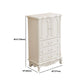 17.71" Wide Accent Chest White Rectangle Standard Chest with Drawers