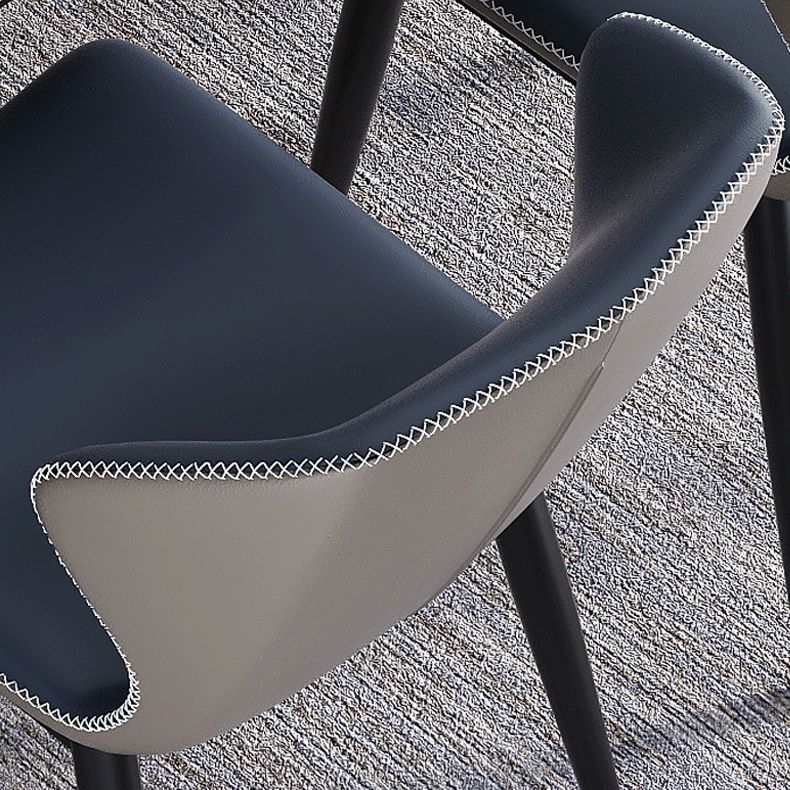 Industrial Home Side Chair Wingback Upholstered Metal Dining Room Chair Clearhalo ' kitchen&dining_furn' 'Dining Chairs' 'Dining Tables & Seating' 'dining_chair' 'furn' 'furn_dining_chair' 'Furniture' 'furniture_dining_chair' 'Kitchen & Dining Furniture' 'kitchen' 1200x1200_3533477f-c529-40f9-97d2-ffbff7dc12e3