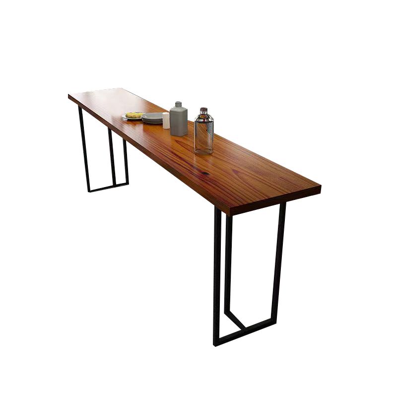 Ensemble de Table de Bar rectangulaire, Table de café moderne en bois avec tabourets de Bar, 1/11 pièces