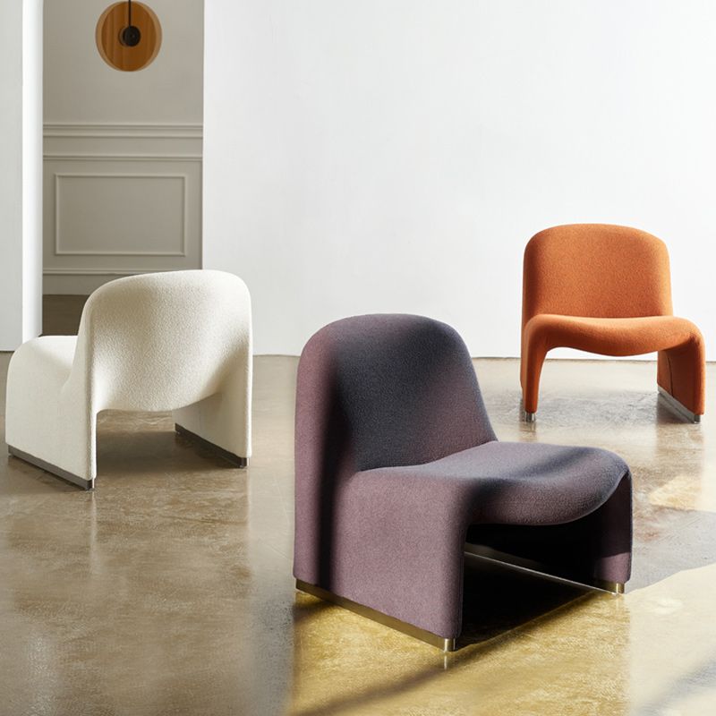 Scandinavian Accent Room Chair 24.8" Wide Fabric Lounge Accent Chair Clearhalo 'Accent Chairs' 'accent_chairs' 'Chairs & Seating' 'furn' 'furn_accent_chairs' 'Furniture' 'Living Room Furniture' 1200x1200_35346f63-fd6b-49ca-9c7b-8afad650f7ef