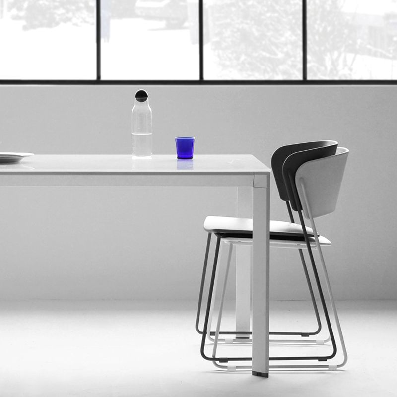 Contemporary Style Kitchen Metal Dining Chair Dining Armless Side Chair (Set of 2) Clearhalo ' kitchen&dining_furn' 'Dining Chairs' 'Dining Tables & Seating' 'dining_chair' 'furn' 'furn_dining_chair' 'Furniture' 'furniture_dining_chair' 'Kitchen & Dining Furniture' 'kitchen' 1200x1200_3535c8dc-29df-427b-aef2-79b1e5f7b6a4