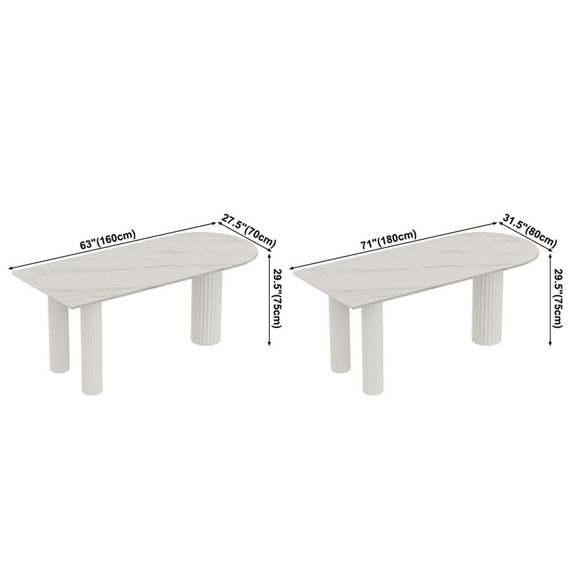 Solid Wood Contemporary Free Form Dining Table Sintered Stone Table for Dining Room Clearhalo ' dining_table' 'Dining Tables & Seating' 'Dining Tables' 'furn' 'furn_dining_table' 'Furniture' 'furniture_dining_table' 'Kitchen & Dining Furniture' 'kitchen&dining_furn' 'kitchen' 'kitchen_dining_table' 1200x1200_3535d6a3-962d-4147-ac1a-902ae1f6b9b4