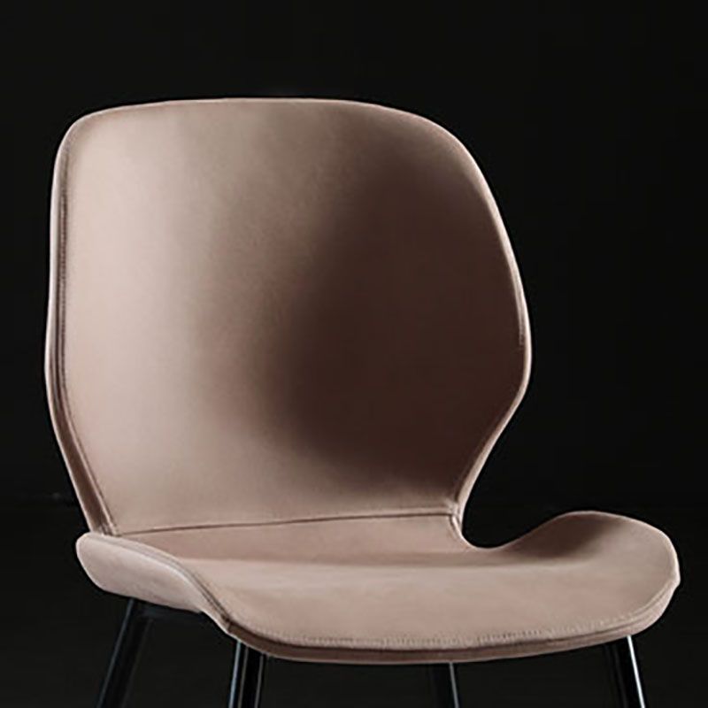 Modern Style Kitchen Metal Dining Chairs Wingback Dining Armless Side Chairs Clearhalo ' kitchen&dining_furn' 'Dining Chairs' 'Dining Tables & Seating' 'dining_chair' 'furn' 'furn_dining_chair' 'Furniture' 'furniture_dining_chair' 'Kitchen & Dining Furniture' 'kitchen' 1200x1200_35364e45-b83f-480f-bb7d-a70da4740bb8