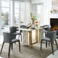 Contemporary Chair Dining Chairs with Metal Legs for Kitchen
