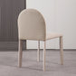 Minimalist Style Solid Back Armless Dining Chairs Leather Dining Chairs for Home